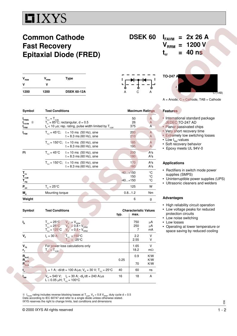 DSEK60-12A Type