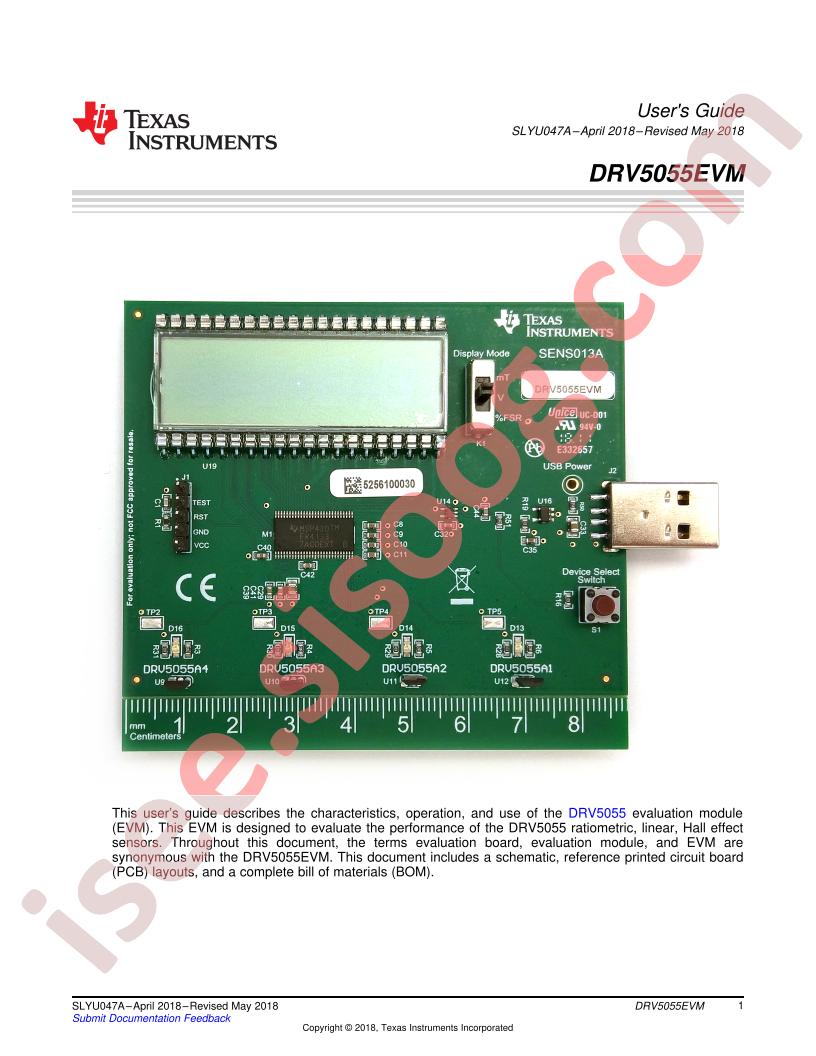 DRV5055EVM User Guide