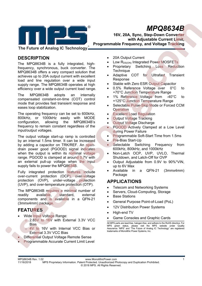 MPQ8634B Datasheet