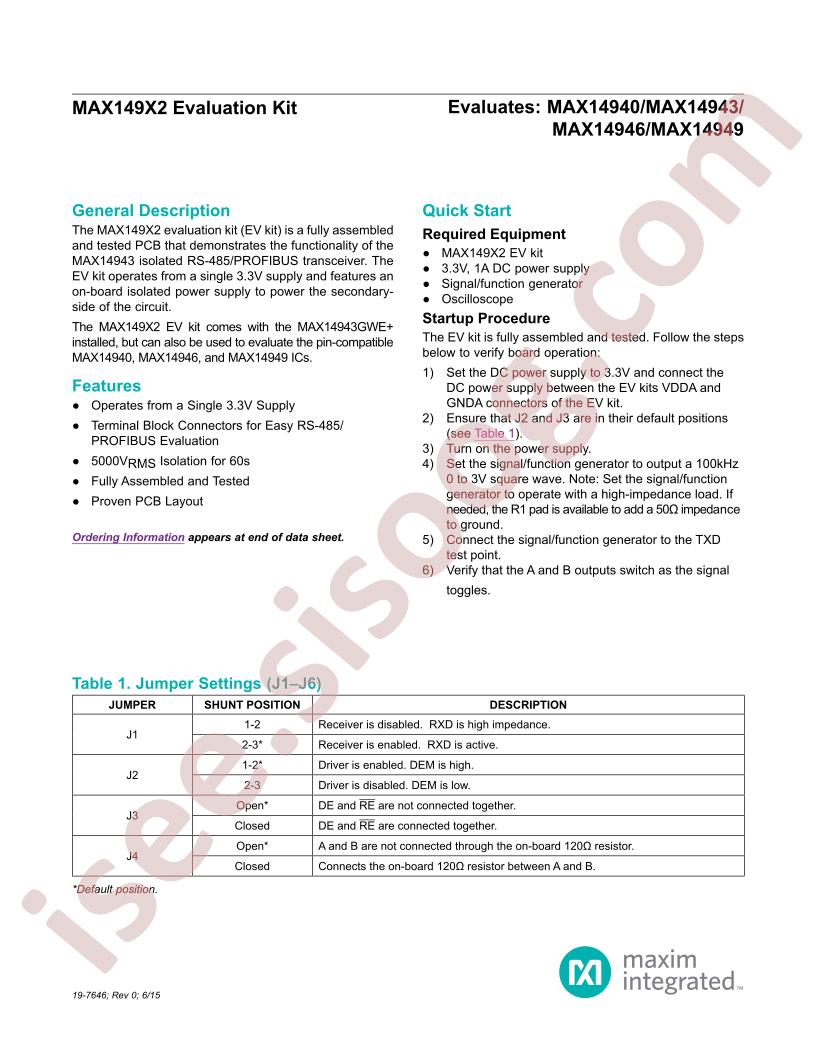 MAX149X2 Eval Kit
