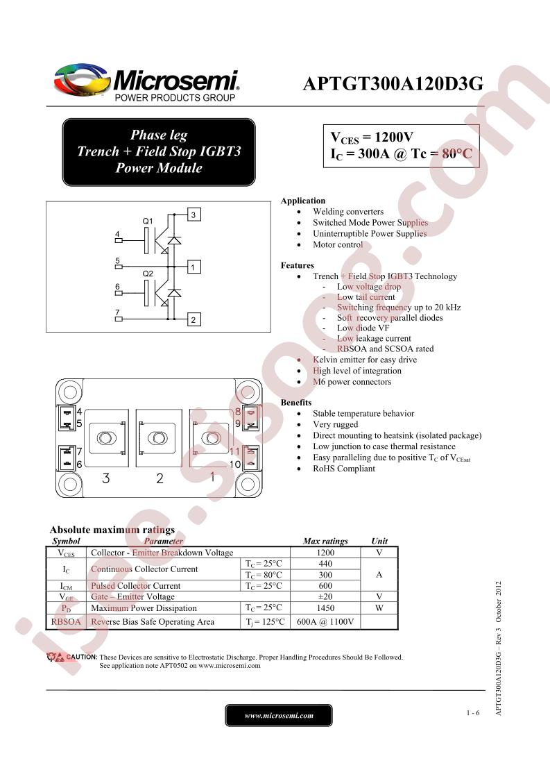 APTGT300A120D3G