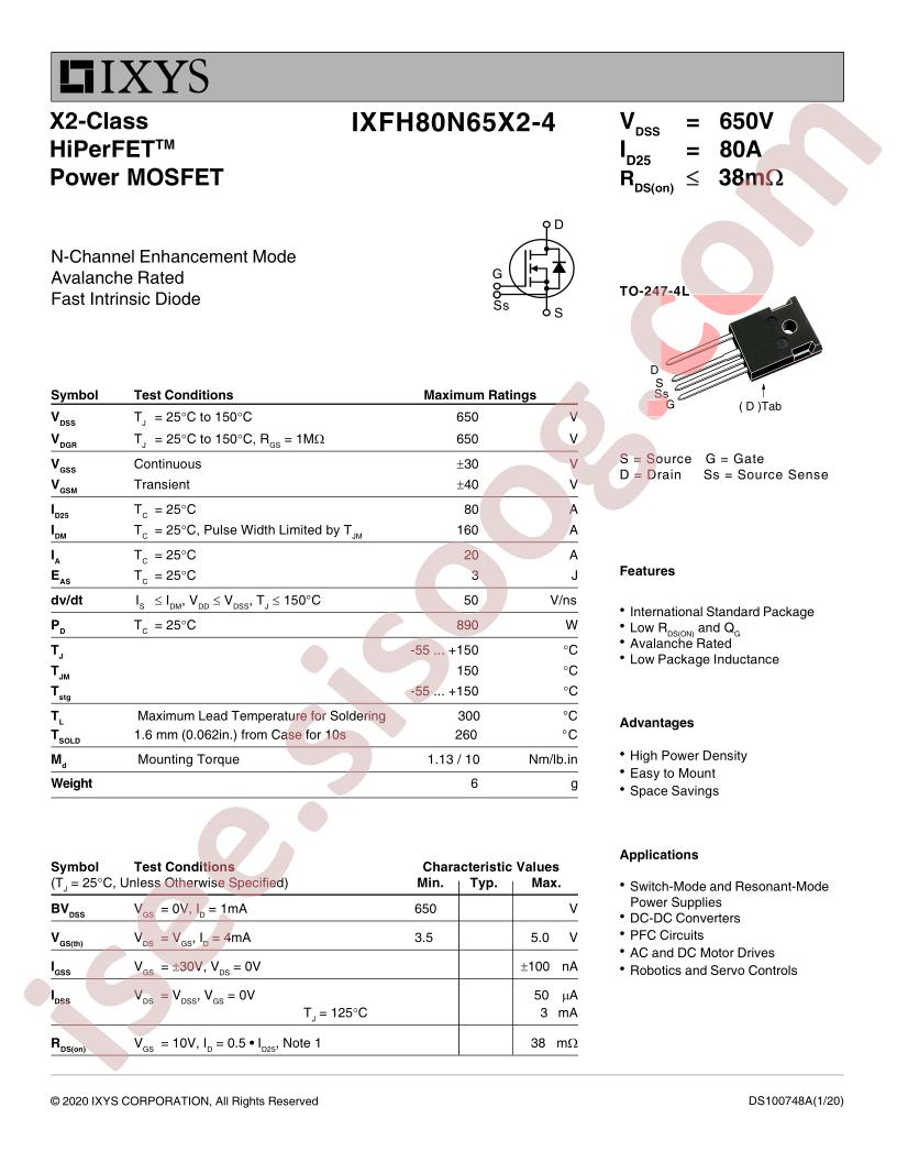 IXFH80N65X2-4