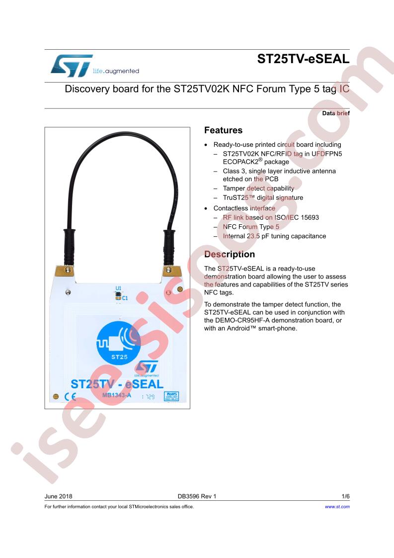 ST25TV-eSEAL Data Brief