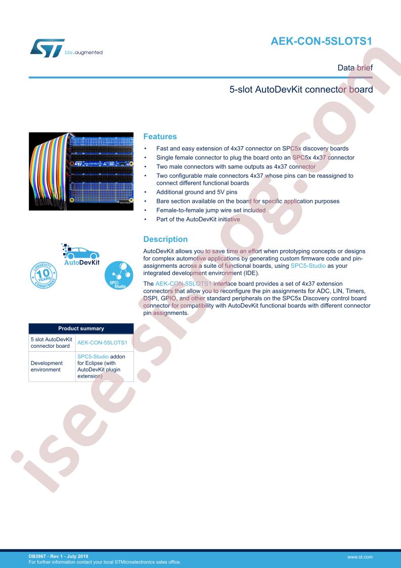 AEK-CON-5SLOTS1 Data Brief