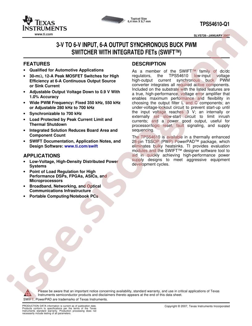 TPS54610-Q1