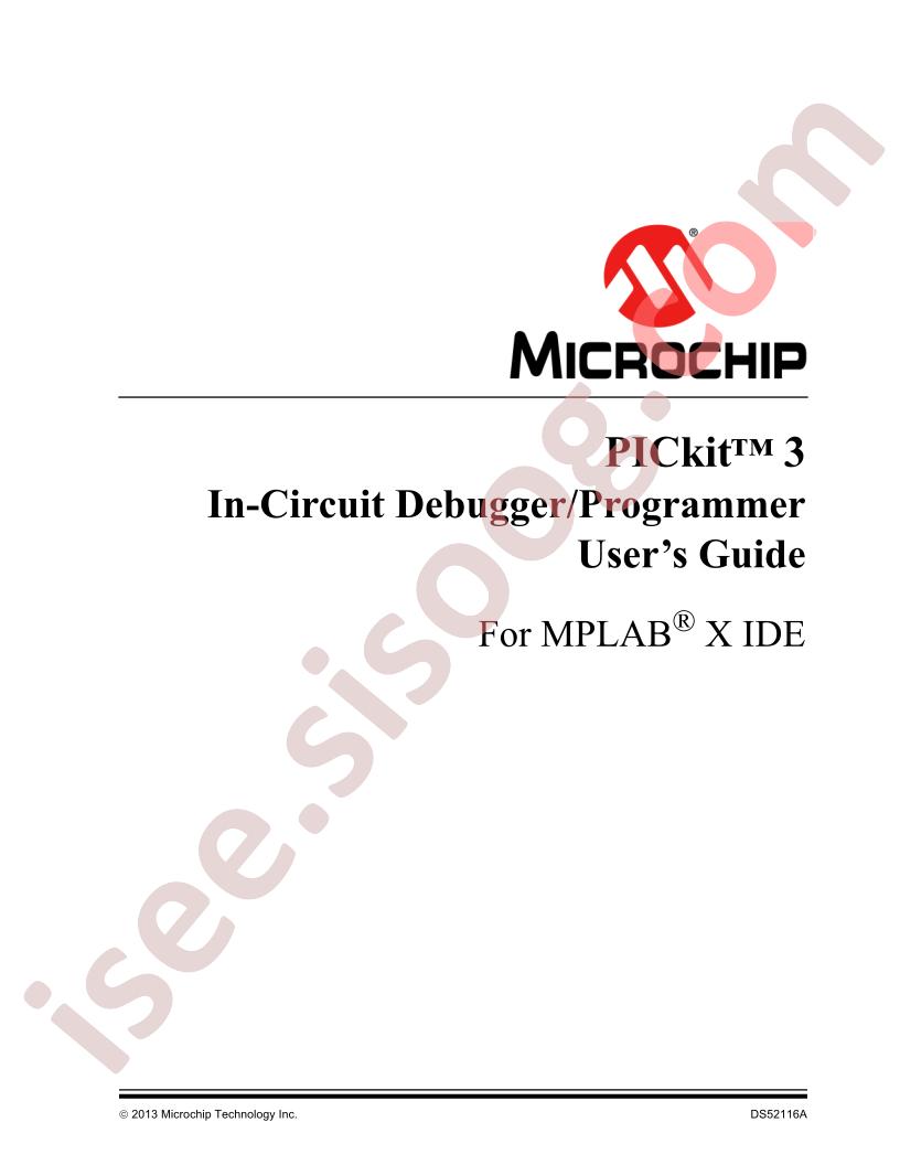 PICkit™ 3 In-Circuit Debugger/Programmer Guide