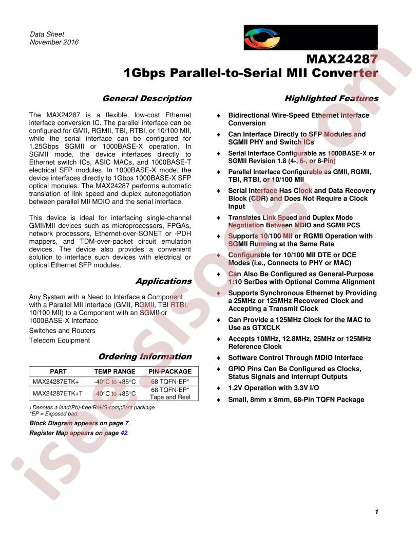 MAX24287 Datasheet