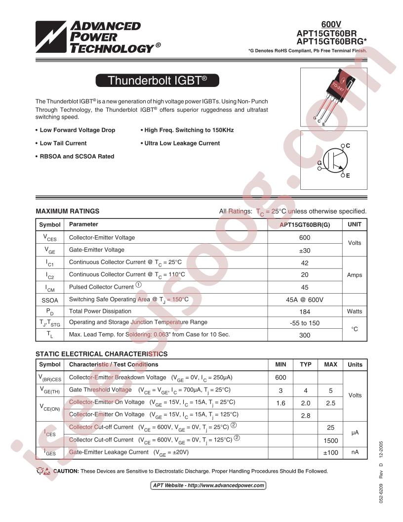 APT15GT60BR(G)