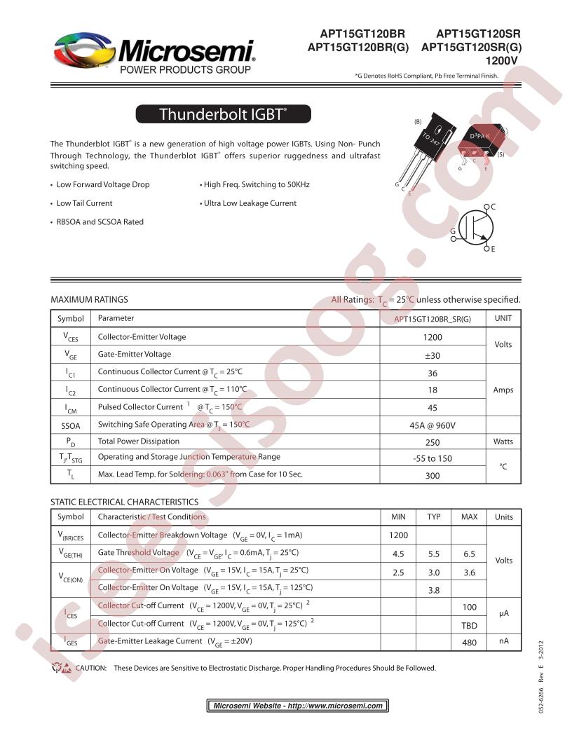 APT15GT120(B,S)R(G)