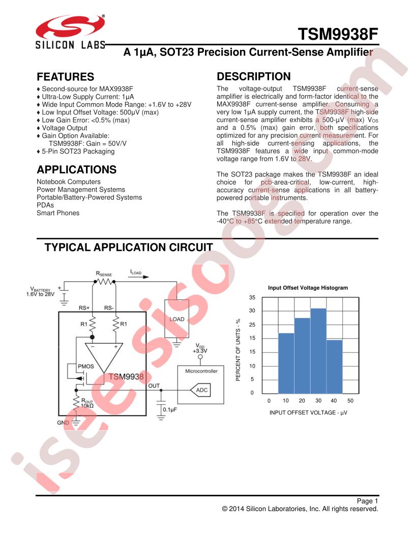 TSM9938F Datasheet