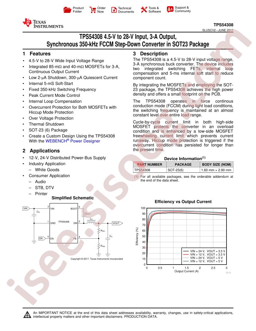 TPS54308 Datasheet