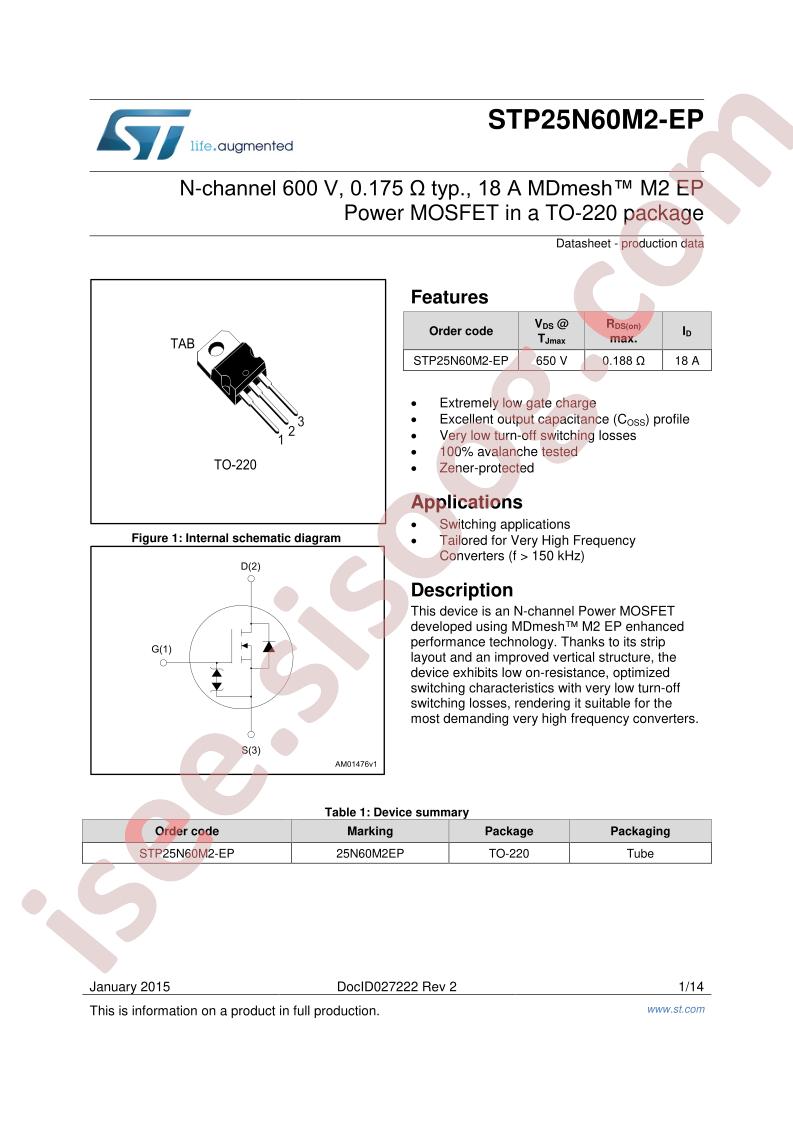STP25N60M2-EP