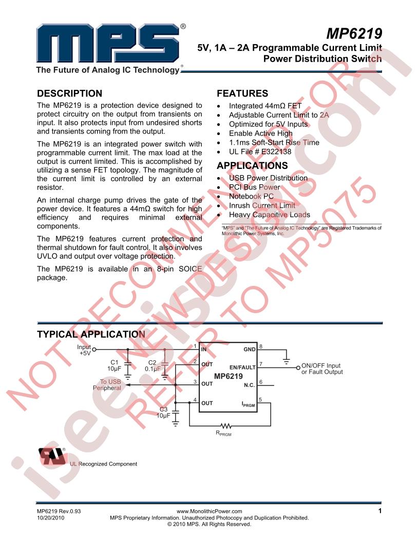 MP6219 Datasheet