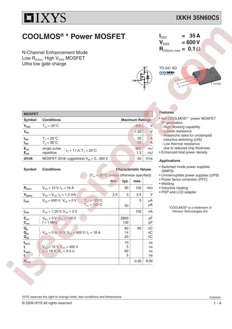 IXK(H,P)35N60C5