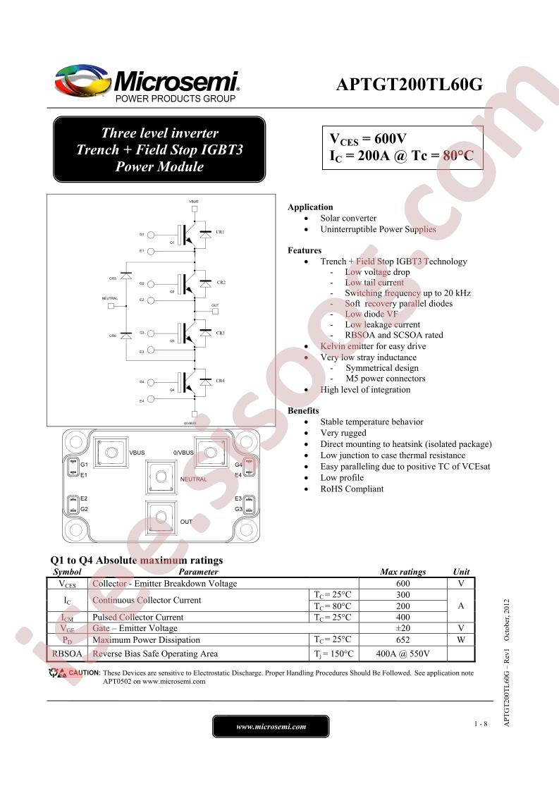 APTGT200TL60G