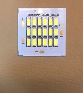 LED DOB مهتابی 12VDC 18LED مربعی 39x39mm