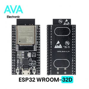برد توسعه ESP32 WROOM-32D دارای بلوتوث، وای فای و مبدل CP2102