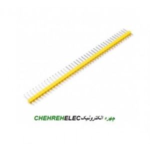 پين هدر1*40 نري صاف زرد (2.54mm)