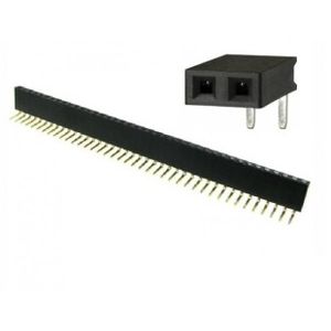 پین هدرSMD 1x40 مادگی فاصله بین پایه ها 2 میلی متر.  Pin header 1x40 Female 2mm Pitch smd