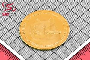 سکه نمادين DOGECOIN ، طلايي (طرح شماره 1)