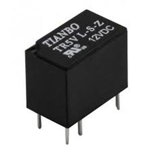 رله 5 ولت مینیاتوری 6 پایه 1 آمپر Tianbo TR5V-L-S-Z