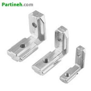 براکت نبشی 90 درجه داخلی پروفیل اسلات 6mm مناسب پروفیل 20*20 به همراه پیچ مغزی