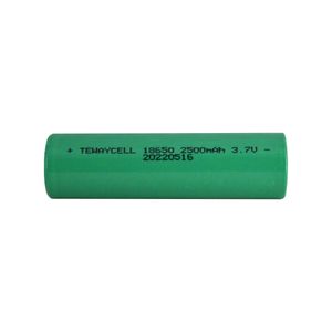 باتری لیتیوم یون 3.7v سایز 18650 ظرفیت 2500mAh