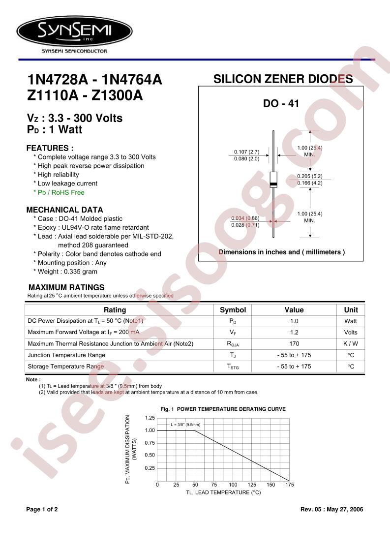 1N4750A
