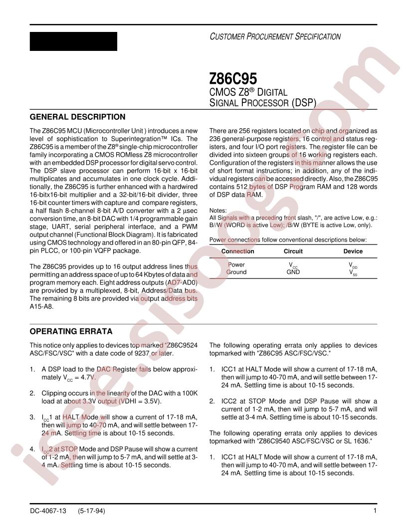 Z86C9533VSC
