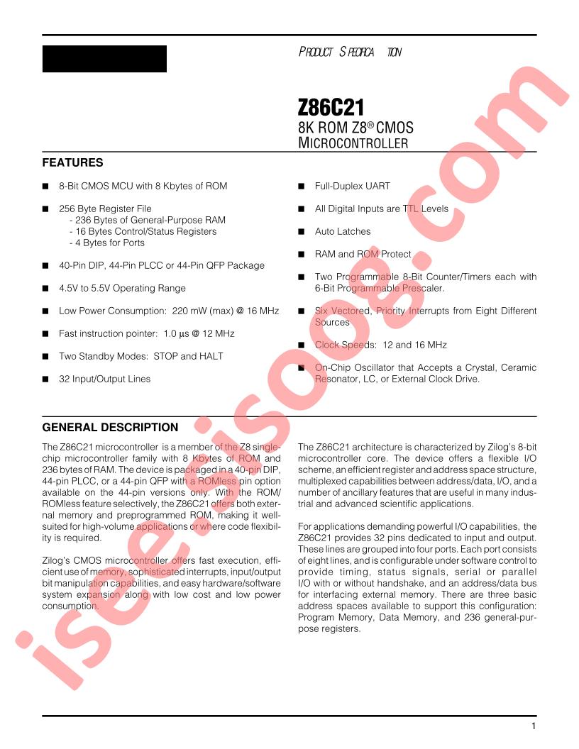 Z86C2112FEC