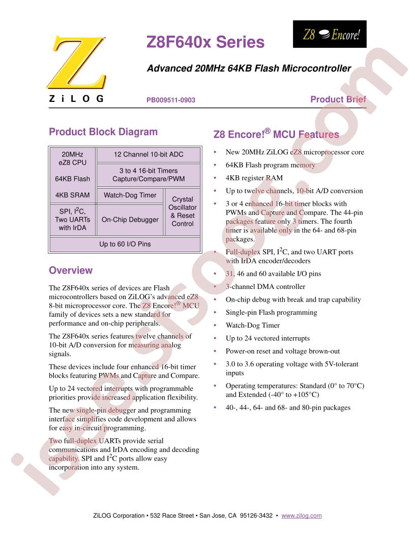 Z8F6402VS020EC