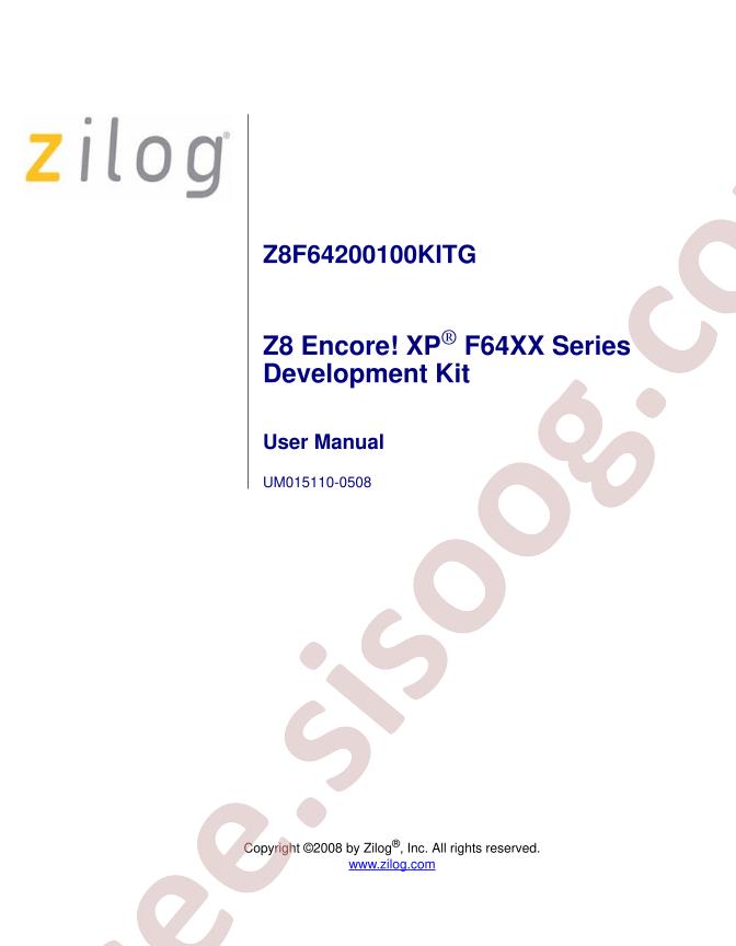 Z8F64200100KITG