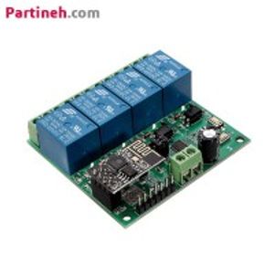 ماژول رله 5 ولت چهار کانال قابلیت کنترل به وسیله وای فای