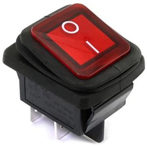 کلید راکر ضد آب چراغ دار بزرگ  waterproof rocker switch