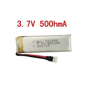 باتری Li-Po پهپاد 650 میلی آمپر 25C باتری لیتیوم پلیمر 3.7V 500mAh ابعاد 24x45mm