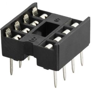 سوکت آیسی 8 پایه معمولی .DIP8 IC Socket