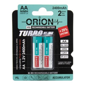 باتری قلمی قابل شارژ 2400mAh دوتایی مارک ORION