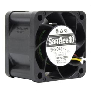 جت فن بلبرینگی 12V-0.60A سایز 4x4x2.8cm مارک Sanyo Denki مدل 9GV0412