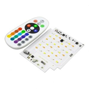 LED DOB RGB فول اسپکتروم 30W 220V سایز 106X84mm دارای مدار محافظتی Anti Surge به همراه ریموت کنترلر