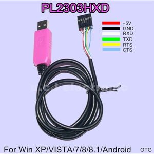 کابل مبدل usb به سریال TTL مدل PL2303hxd با سر سیم بنفش