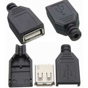 سوکت USB A مادگی سیم خور