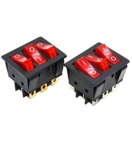 کلید راکر 3 پل چراغدار 9 پین