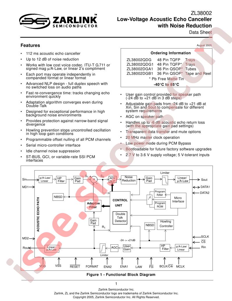 ZL38002QDG