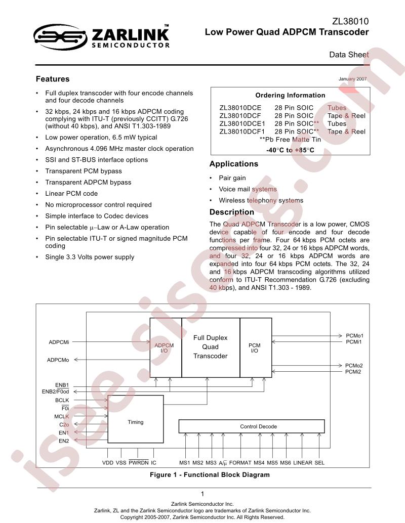 ZL38010DCF