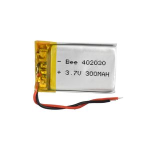 باتری لیتیوم پلیمر 3.7v ظرفیت 300mA ابعاد 402030