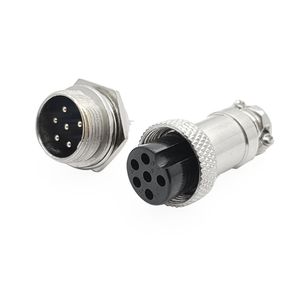 کانکتور فلزی نظامی 6PIN  GX16