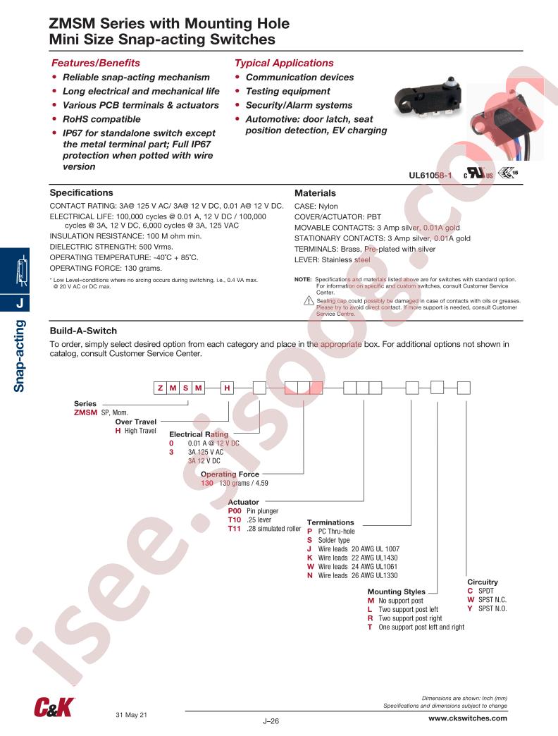 ZMSM-H-0130T11-N-LC