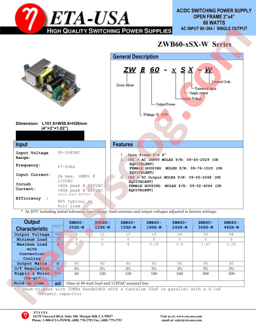 ZWB60-36SX-W