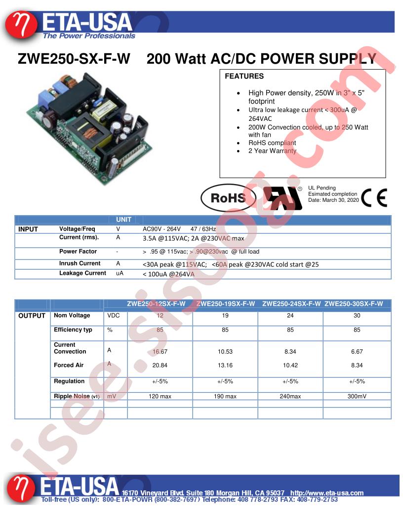 ZWE250-12SX-F-W