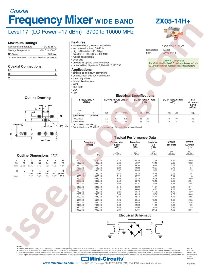 ZX05-14H-S+